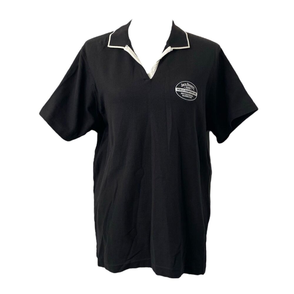 Outer Banks Jack Daniels 2009 Women’s Polo Shirt Black Egyptian Cotton Size XL